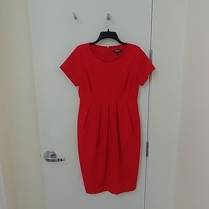 Coral DKNY cocktail dress